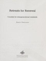 Cover of: Retreats for Renewal: 5 Models for Intergenerational Weekends