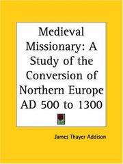 Cover of: Medieval Missionary by James Thayer Addison
