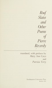 Cover of: Roof slates and other poems of Pierre Reverdy by Pierre Reverdy