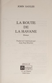 Cover of: Route de la Havane by John Sayles