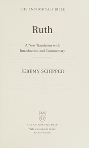 Cover of: Ruth: a new translation with introduction and commentary