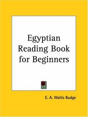 Cover of: Egyptian Reading Book for Beginners