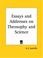 Cover of: Essays and Addresses on Theosophy and Science
