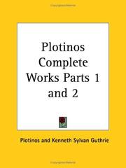 Cover of: Plotinos Complete Works, Parts 1 and 2