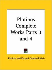 Cover of: Plotinos Complete Works, Parts 3 and 4