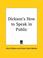 Cover of: Dickson's How to Speak in Public