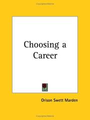 Cover of: Choosing a Career by Orison Swett Marden