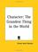 Cover of: Character