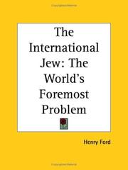 Cover of: The International Jew by Henry Ford Sr.