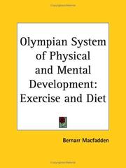 Cover of: Olympian System of Physical and Mental Development: Exercise and Diet