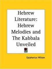 Cover of: Hebrew Literature by Epiphanius Wilson