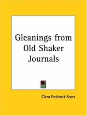 Cover of: Gleanings from Old Shaker Journals