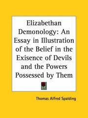 Cover of: Elizabethan Demonology by Thomas Alfred Spalding