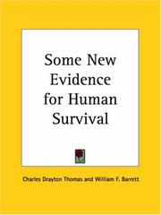 Cover of: Some New Evidence for Human Survival