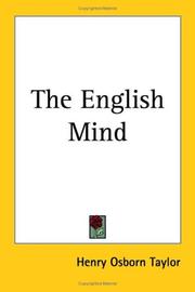 Cover of: The English Mind