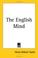 Cover of: The English Mind