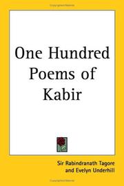 Cover of: One Hundred Poems of Kabir by Rabindranath Tagore, Evelyn Underhill