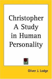 Cover of: Christopher by Oliver Lodge