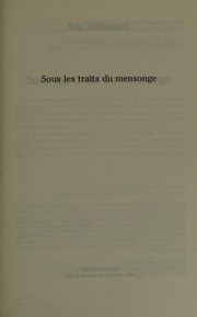 Cover of: Sous les traits du mensonge