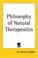 Cover of: Philosophy of Natural Therapeutics