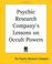 Cover of: Psychic Research Company's Lessons On Occult Powers