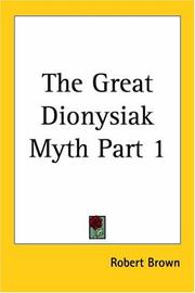 Cover of: The Great Dionysiak Myth, Part 1