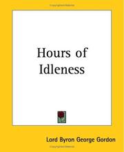 Cover of: Hours Of Idleness