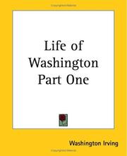 Cover of: Life Of Washington Part One