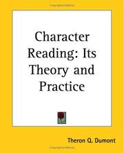 Cover of: Character Reading by Theron Q. Dumont