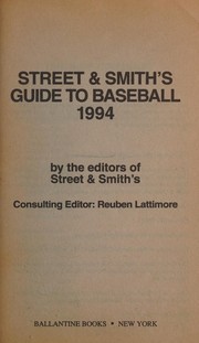 Cover of: Street & Smith's Guide to Baseball 1994