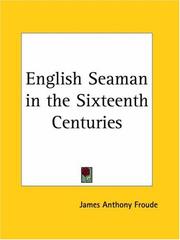Cover of: English Seaman in the Sixteenth Centuries
