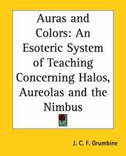 Auras and colors by J. C. F. Grumbine