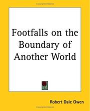 Cover of: Footfalls On The Boundary Of Another World