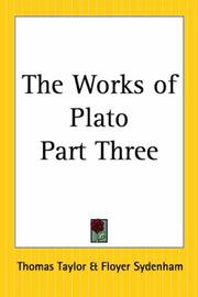 Cover of: The Works Of Plato