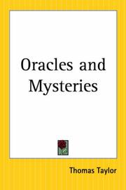 Cover of: Oracles And Mysteries