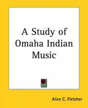 Cover of: A Study Of Omaha Indian Music