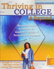 Cover of: Thriving in College and Beyond: Concise Version