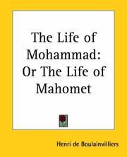 Cover of: The Life Of Mohammad by Henri de Boulainvilliers