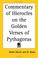 Cover of: Commentary of Hierocles on the Golden Verses of Pythagoras
