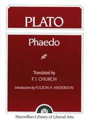 Cover of: Phaedo by Frederick John Church