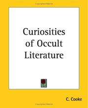 Cover of: Curiosities Of Occult Literature by C. Cooke