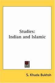 Cover of: Studies by S. Khuda Bukhsh