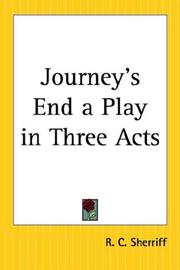 Cover of: Journey's End A Play In Three Acts