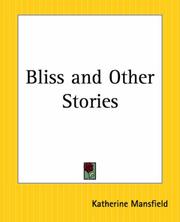 Cover of: Bliss, and other stories