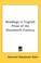 Cover of: Readings in English Prose of the Nineteenth Century