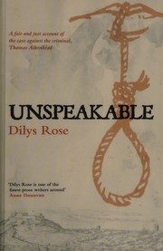 Cover of: Unspeakable by 
