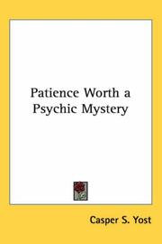 Cover of: Patience Worth a Psychic Mystery