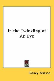 Cover of: In the Twinkling of An Eye