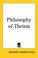 Cover of: Philosophy Of Theism