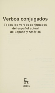 Cover of: Verbos conjugados by 